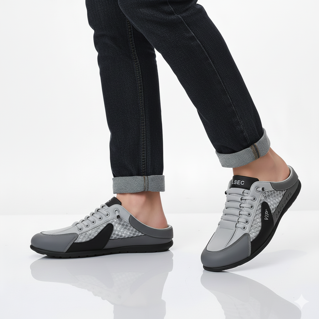 Aetos Men's Grey Half Casual Shoes