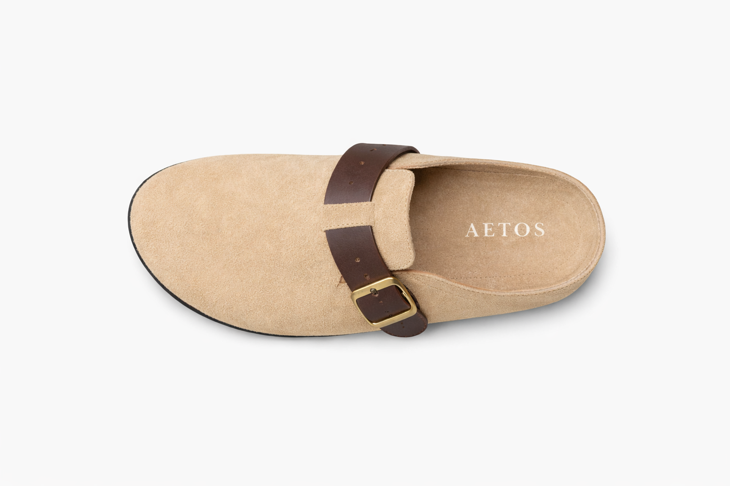 Aetos Men's Slip On Casual Retro Mules (Beige)