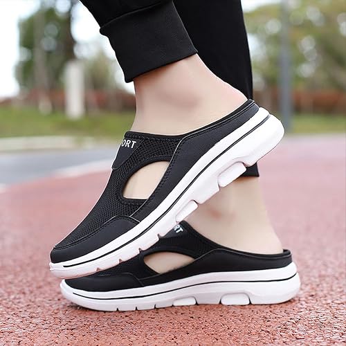 Aetos Men's Black Lightweight Orthopedic Breezeback Shoes