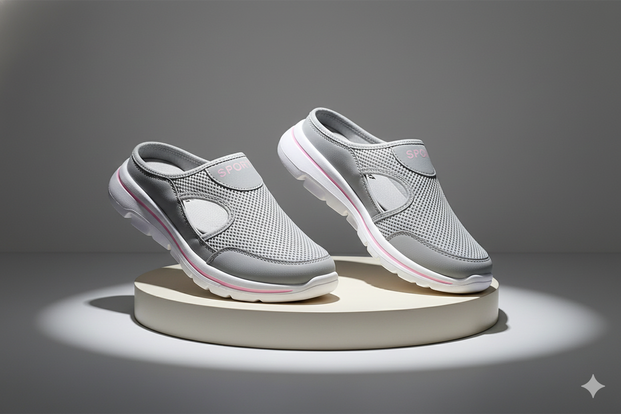 Aetos Women's Pink Lightweight Orthopedic Breezeback Shoes