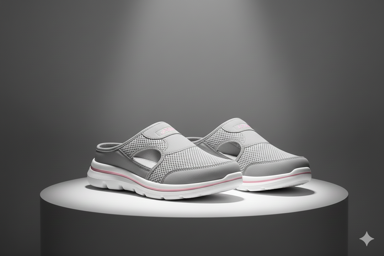 Aetos Women's Pink Lightweight Orthopedic Breezeback Shoes