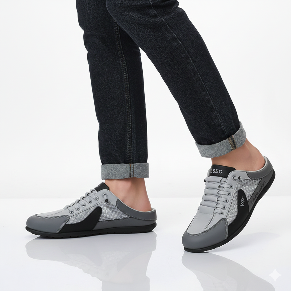 Aetos Men's Grey Half Casual Shoes