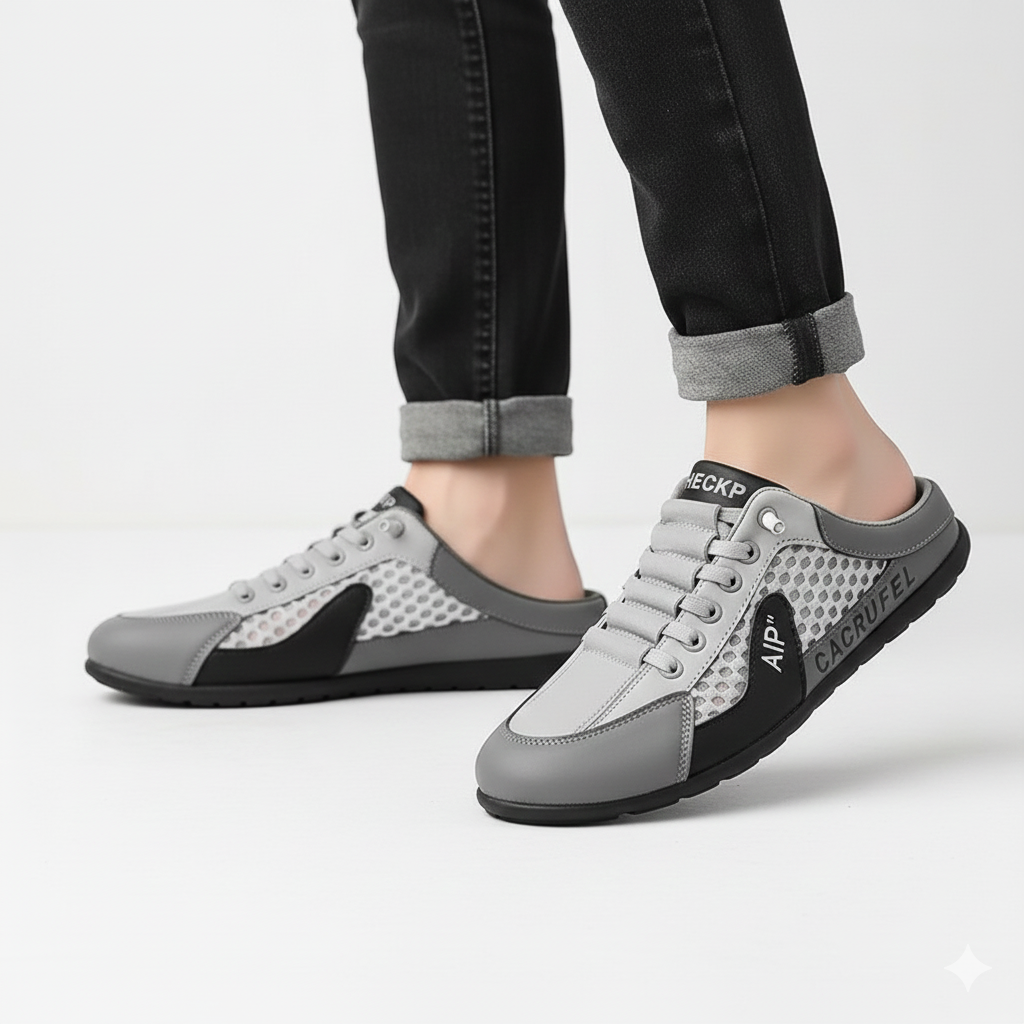 Aetos Men's Grey Half Casual Shoes