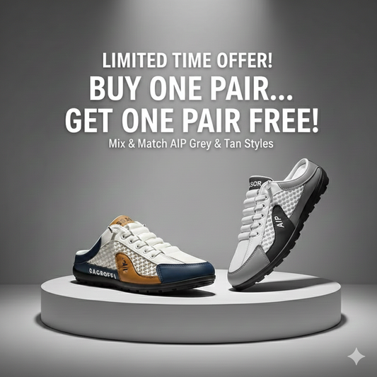 Aetos Men's Half Casual Slip-on Shoe (Tan + Grey)