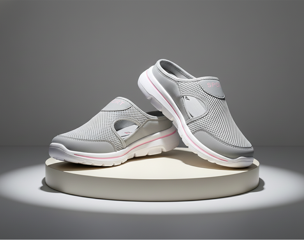 Aetos Women's Pink Lightweight Orthopedic Breezeback Shoes