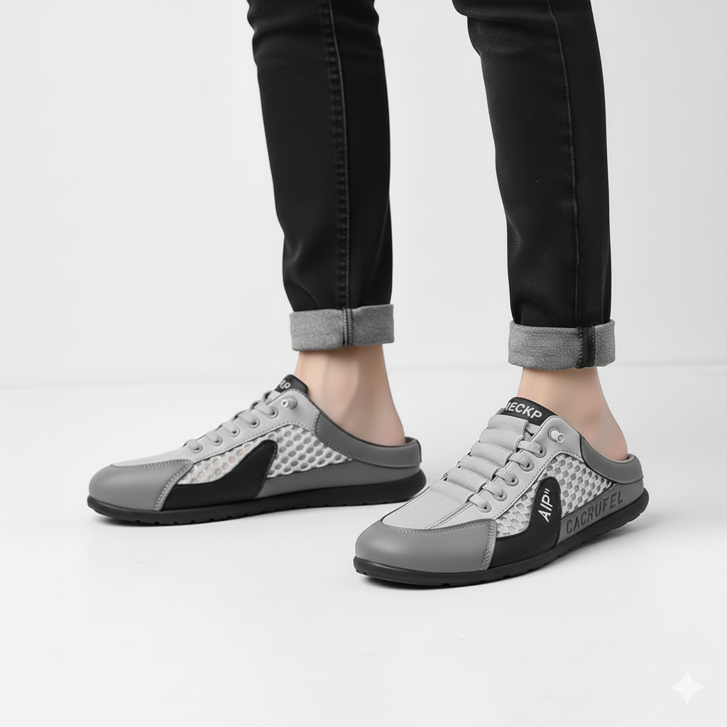 Aetos Men's Grey Half Casual Shoes