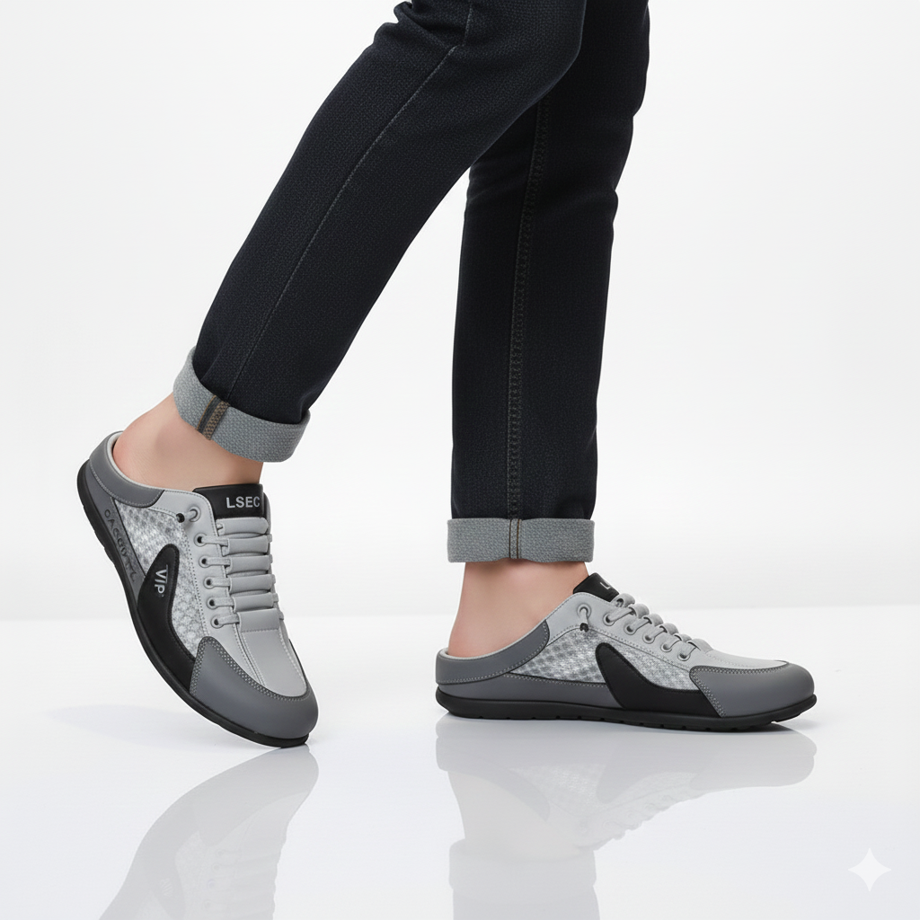 Aetos Men's Grey Half Casual Shoes