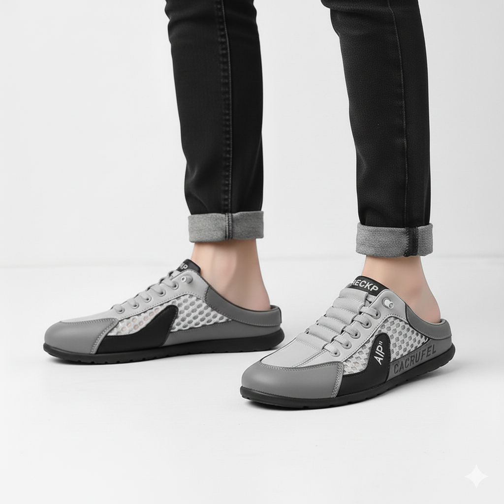 Aetos Men's Grey Half Casual Shoes