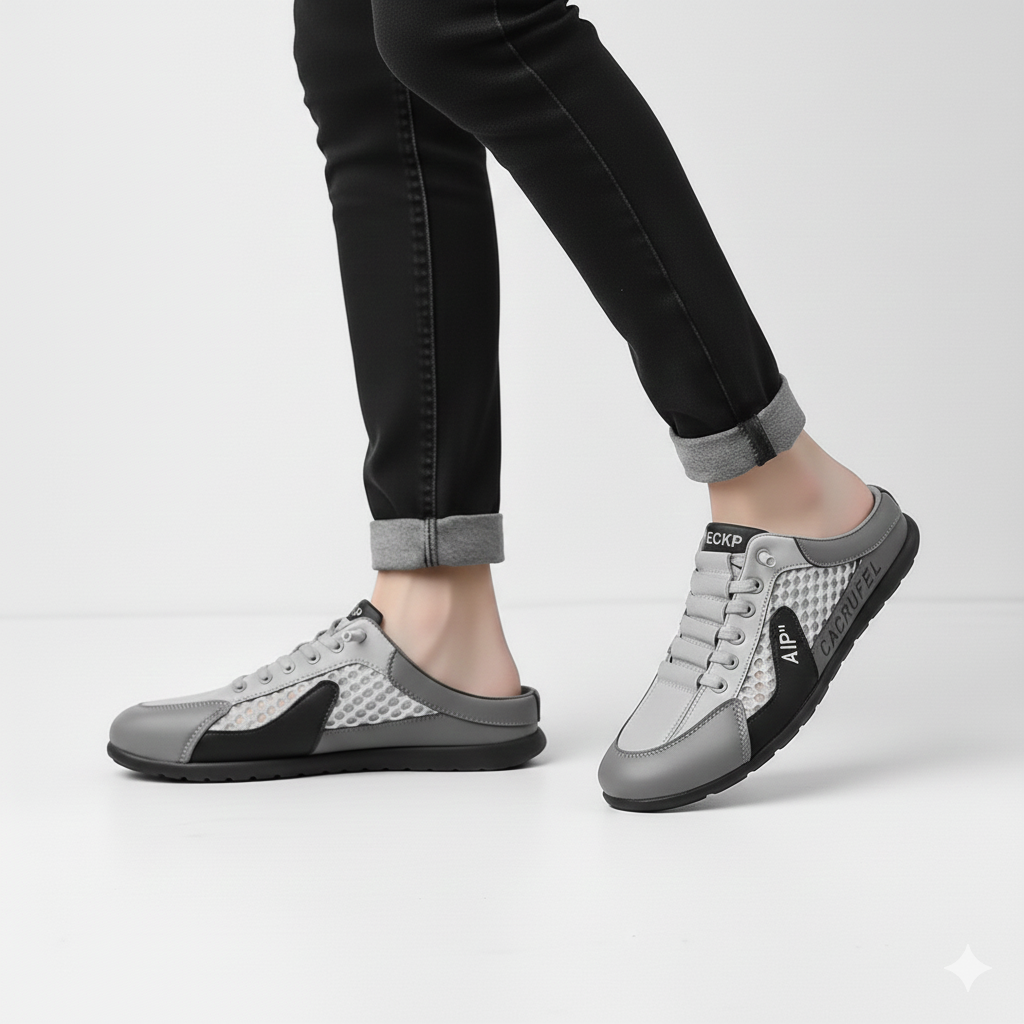 Aetos Men's Grey Half Casual Shoes