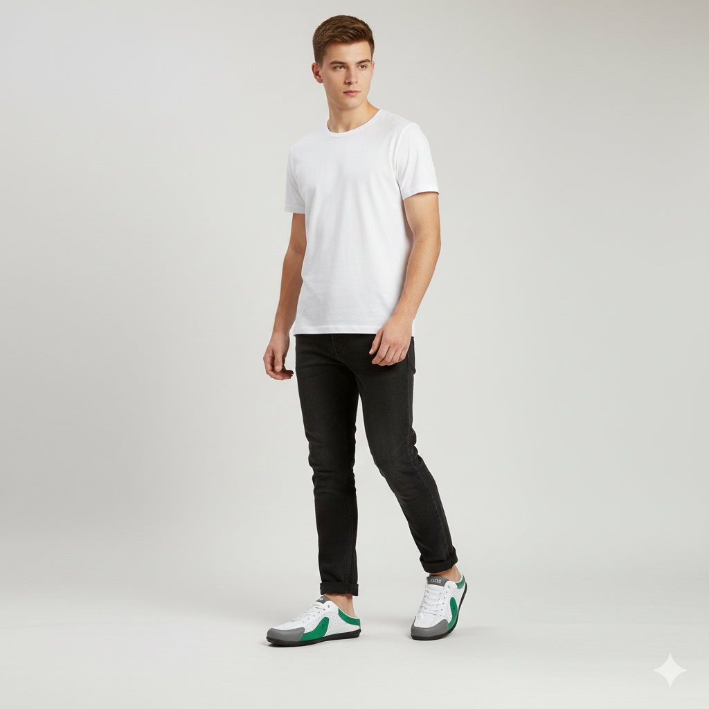 Aetos Men's Green Half Casual Shoes