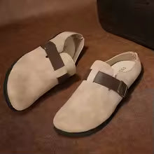 Aetos Men's Slip On Casual Retro Mules (Beige)