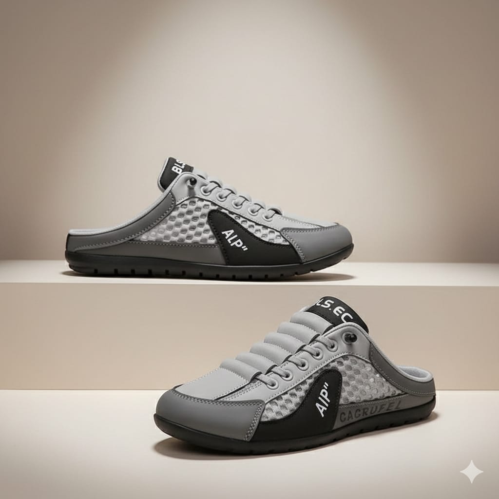 Aetos Men's Grey Half Casual Shoes