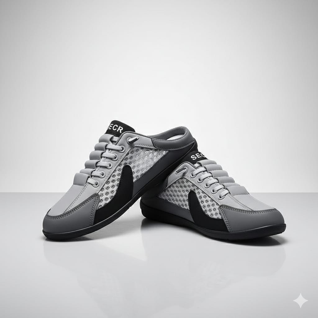 Aetos Men's Grey Half Casual Shoes