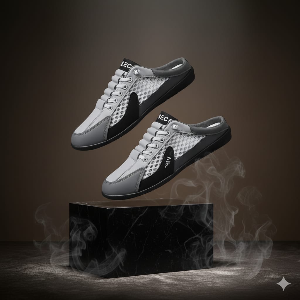 Aetos Men's Grey Half Casual Shoes