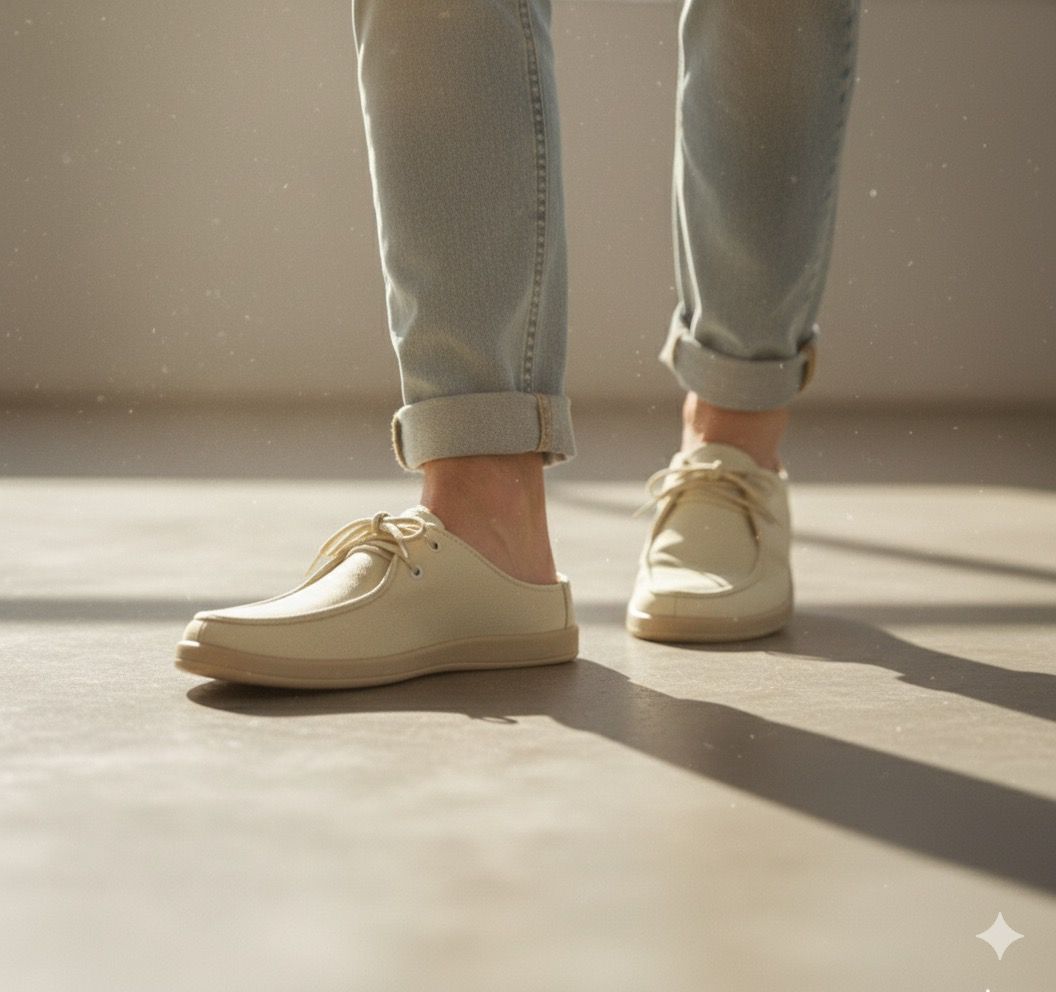 Aetos Men’s Beige Linen Fisherman Slip-On Shoes